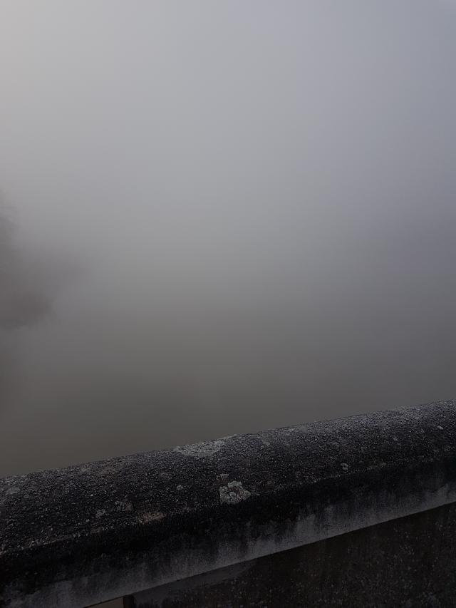 La Meurthe couverte de brouillard