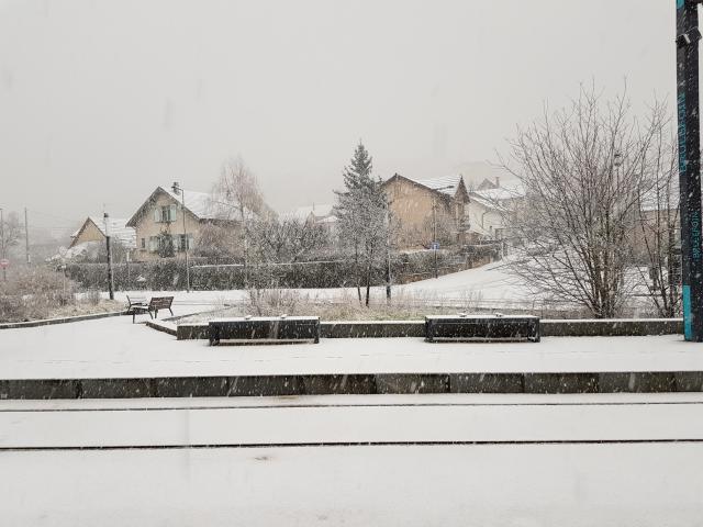 Neige sur Besançon