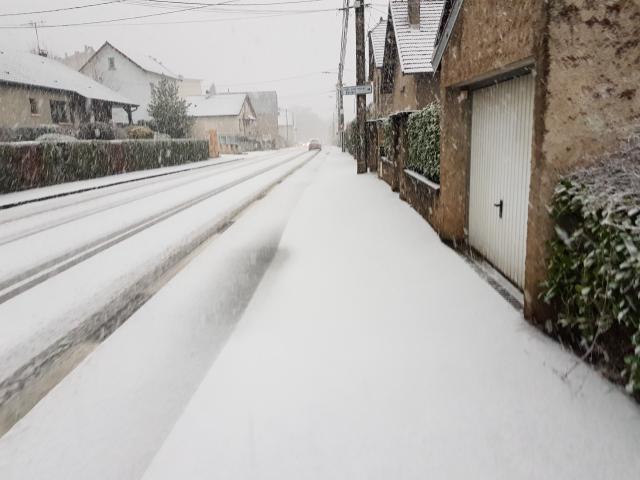 Neige sur Besançon