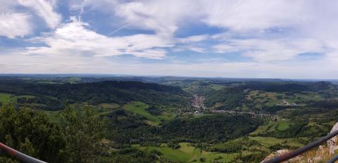 Panaroma, du haut du mont Poupet